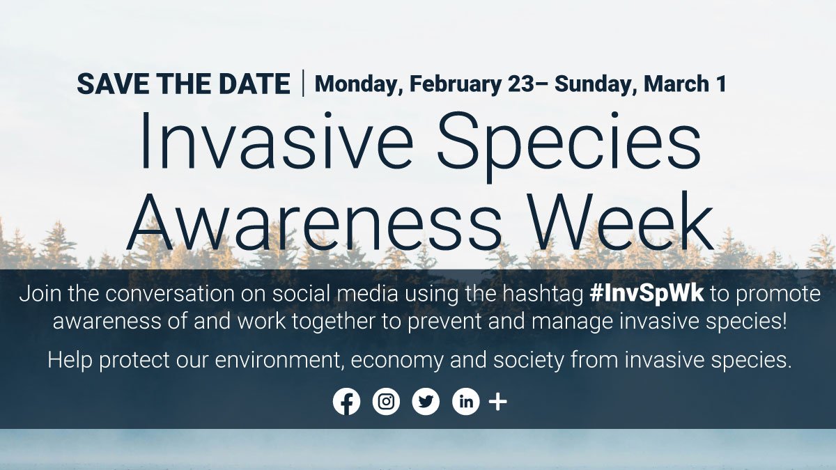 Invasive Species Week save the date Invasive Species Week save the date