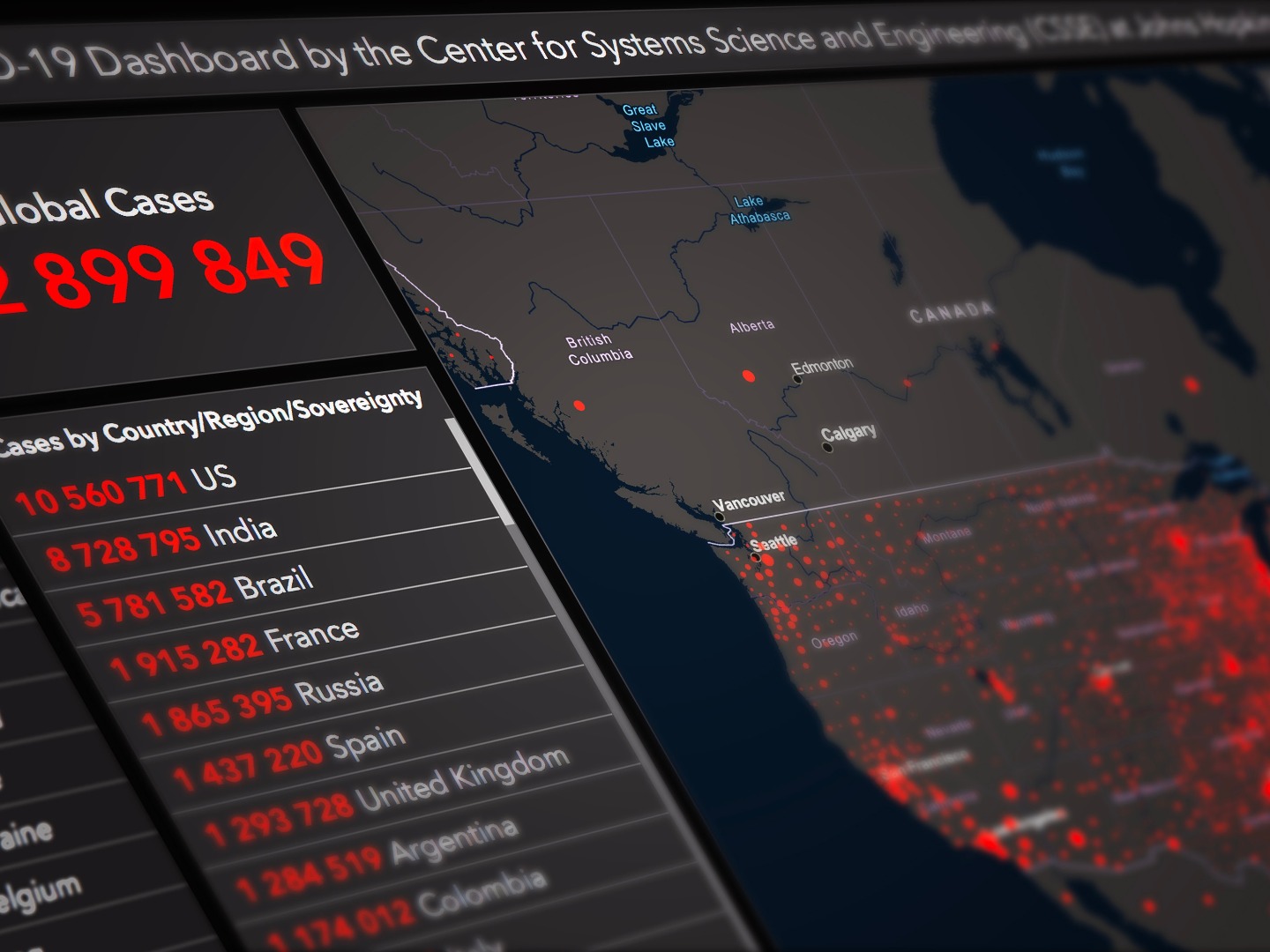 Covid-19 cases map