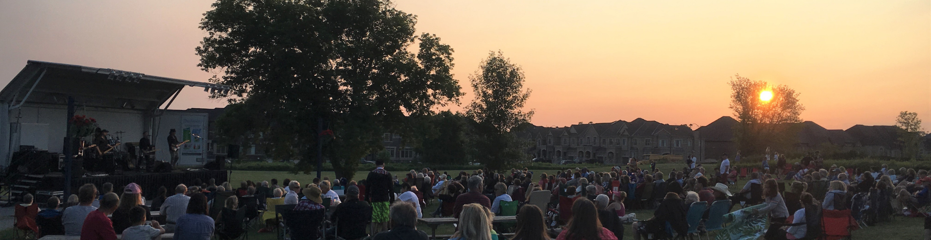 People at an outdoor concert