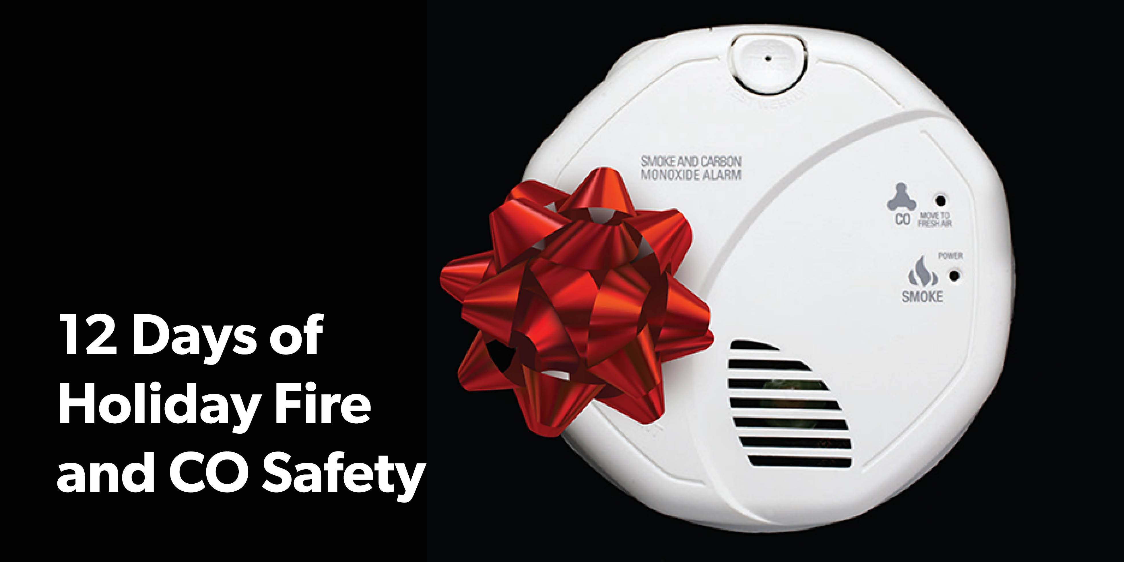 Smoke alarm with holiday bow