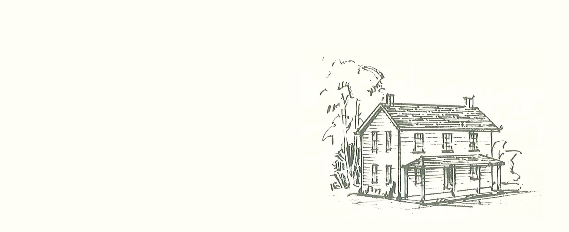 The image is of a drawn house
