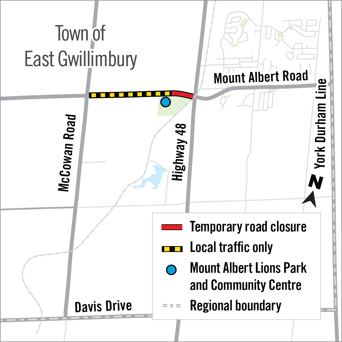 The map of Mount Albert