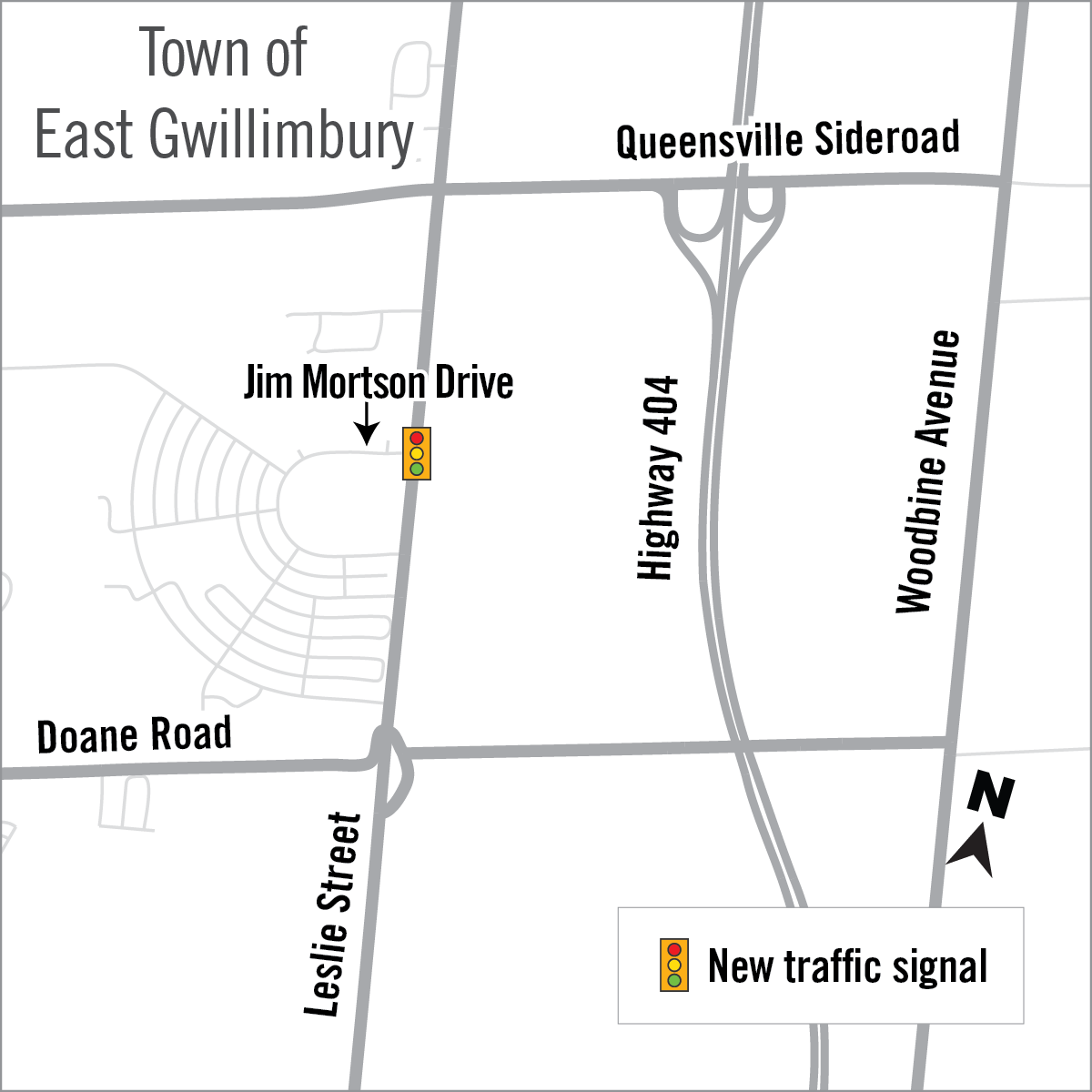 Intersection Improvements Leslie Street and Jim Mortson