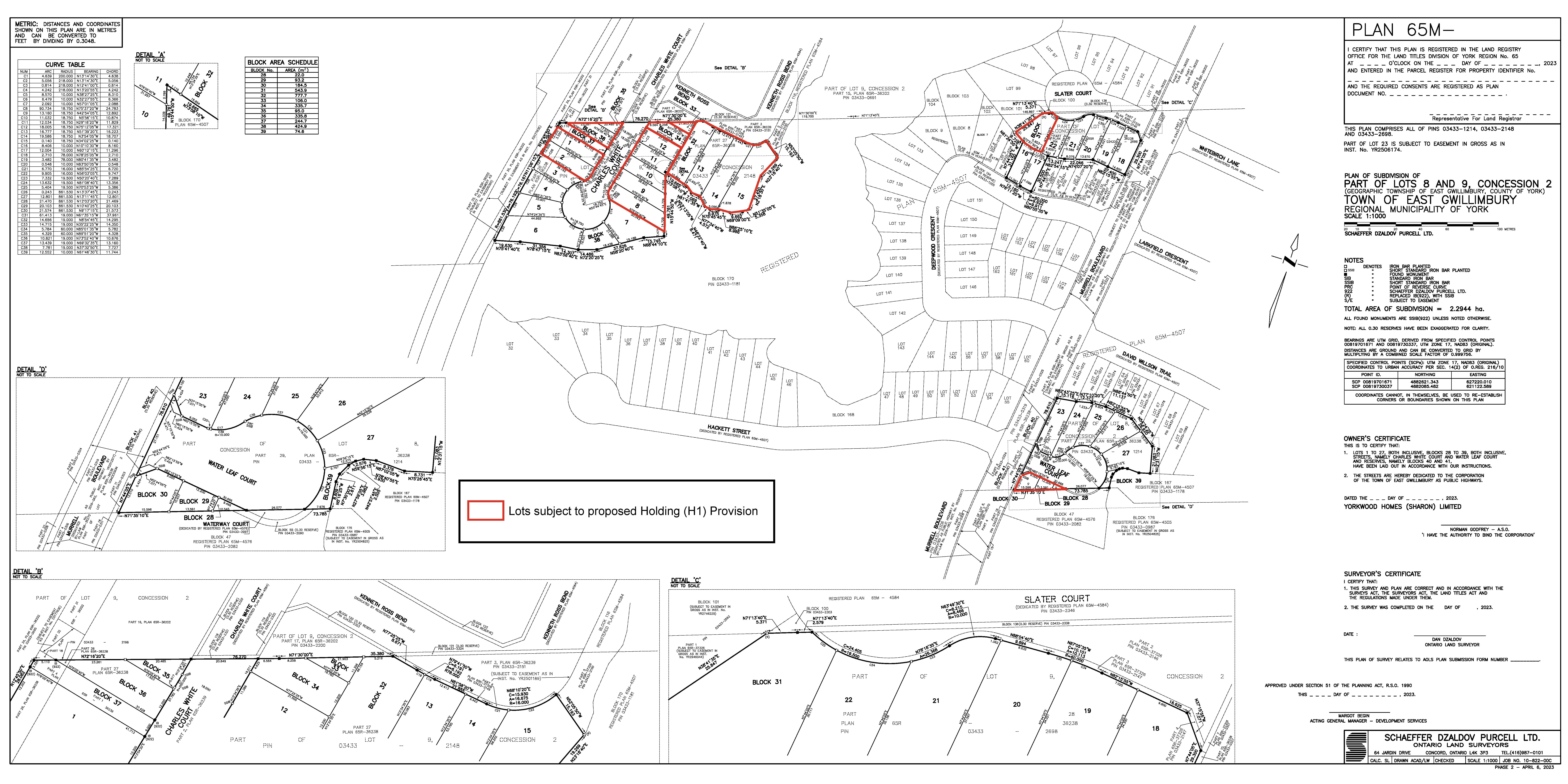 Yorkwood Homes Draft Plan of Subdivision Phase 2