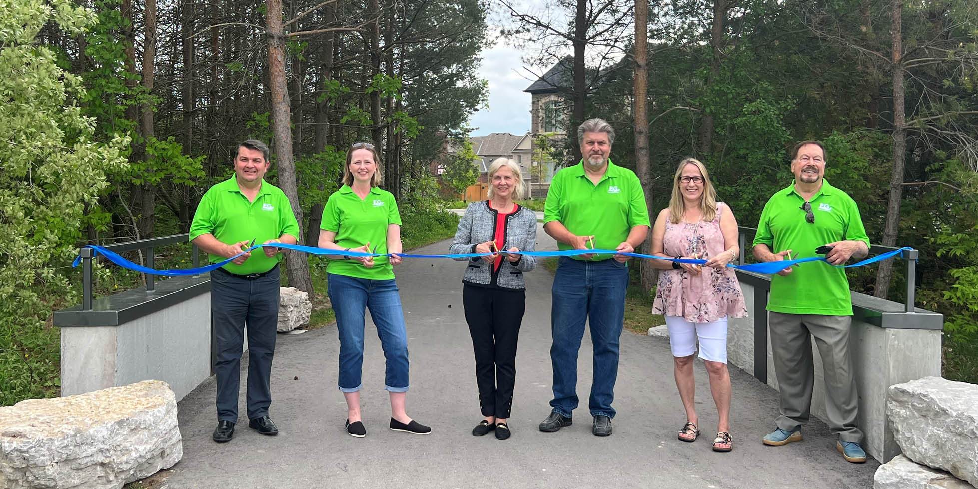 East Gwillimbury Council doing a ribbon cutting 