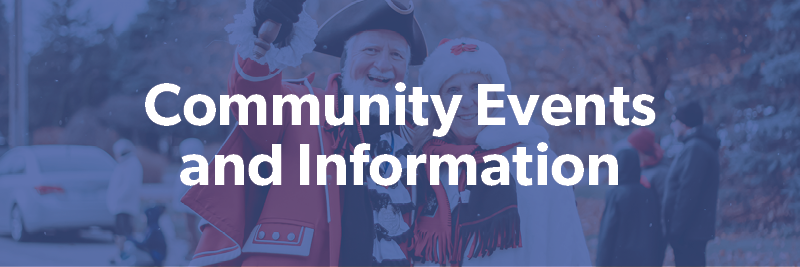 Community Events and Information Header
