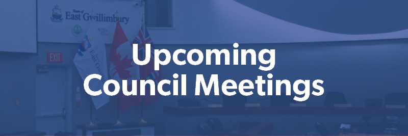 Upcoming Council Meetings Banner