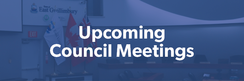 Upcoming Council Meetings 