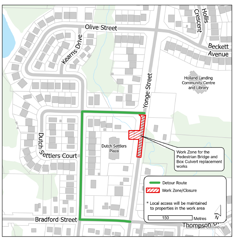 Yonge Street Construction map