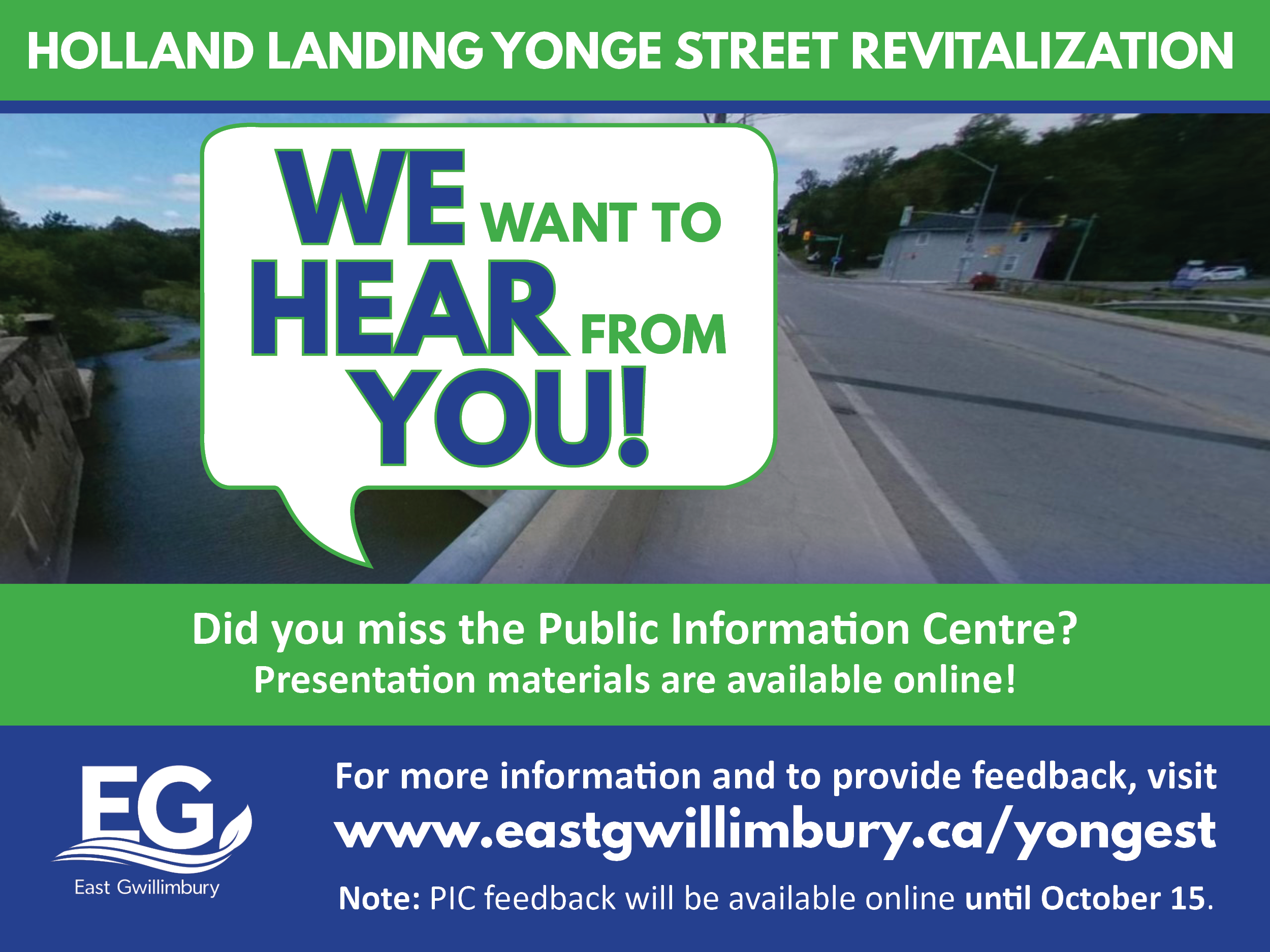Public Information Centre-Holland Landing Yonge Street Revitalization project