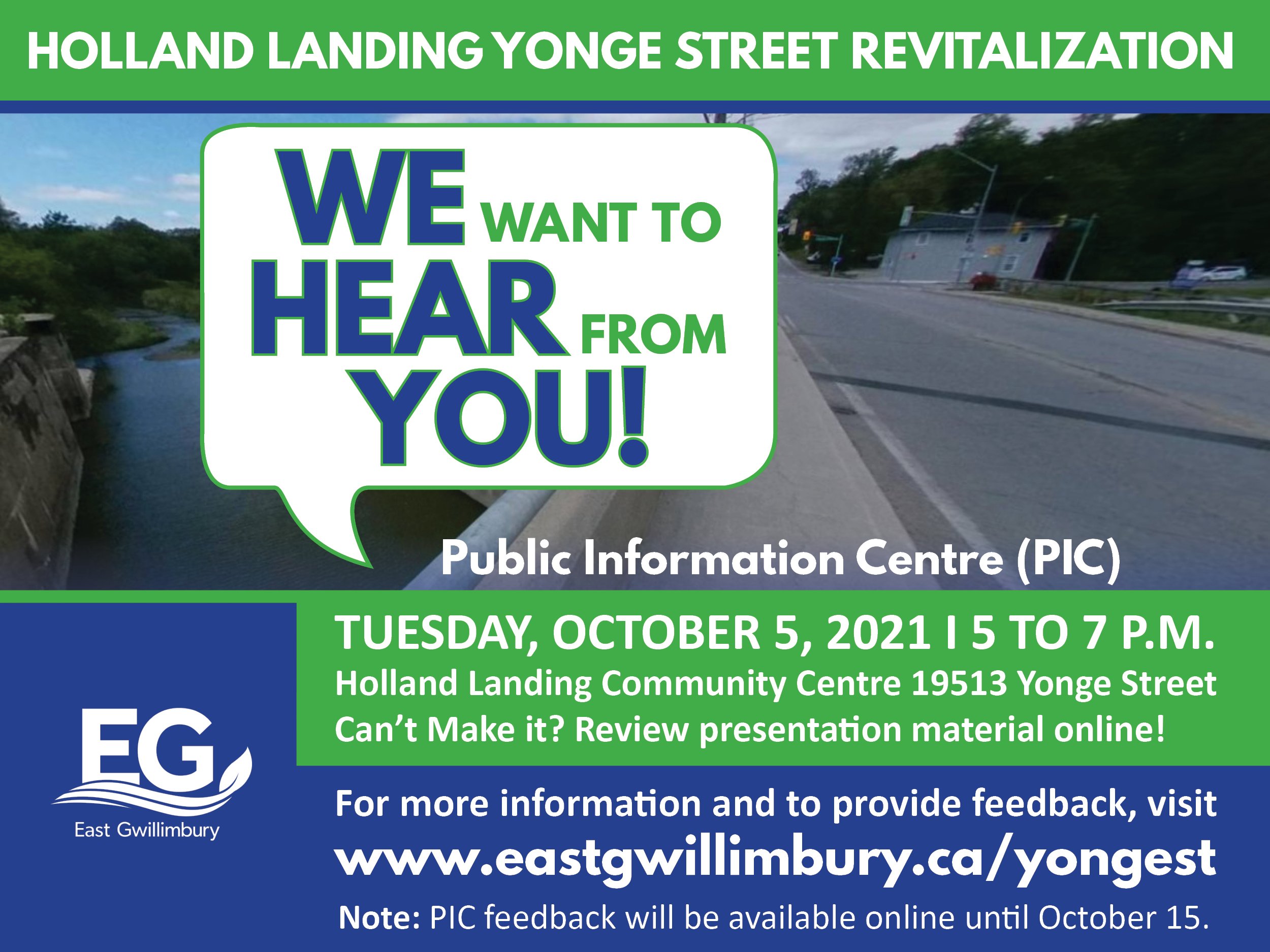 Public Information Centre-Holland Landing Yonge Street Revitalization project