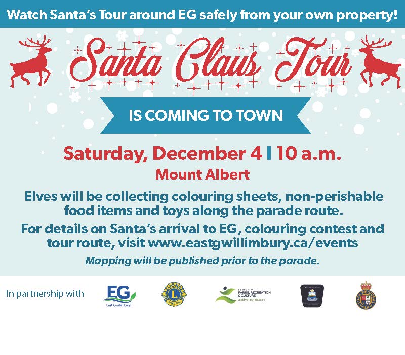 Santa and reindeer - parade tour on December 4 at 10 a.m.