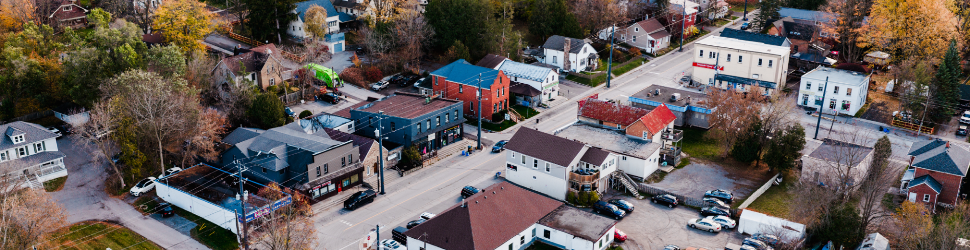 Downtown Mount Albert Drone photo