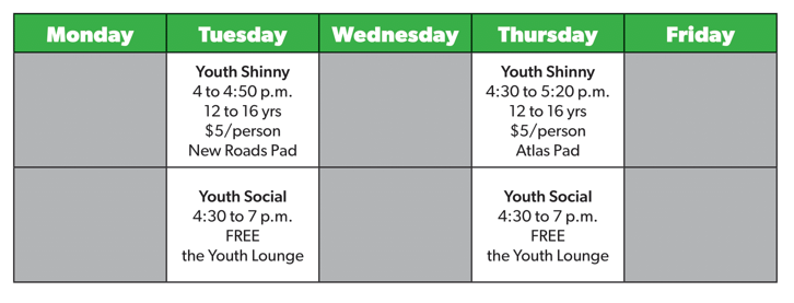 Youth Lounge Drop in Programs