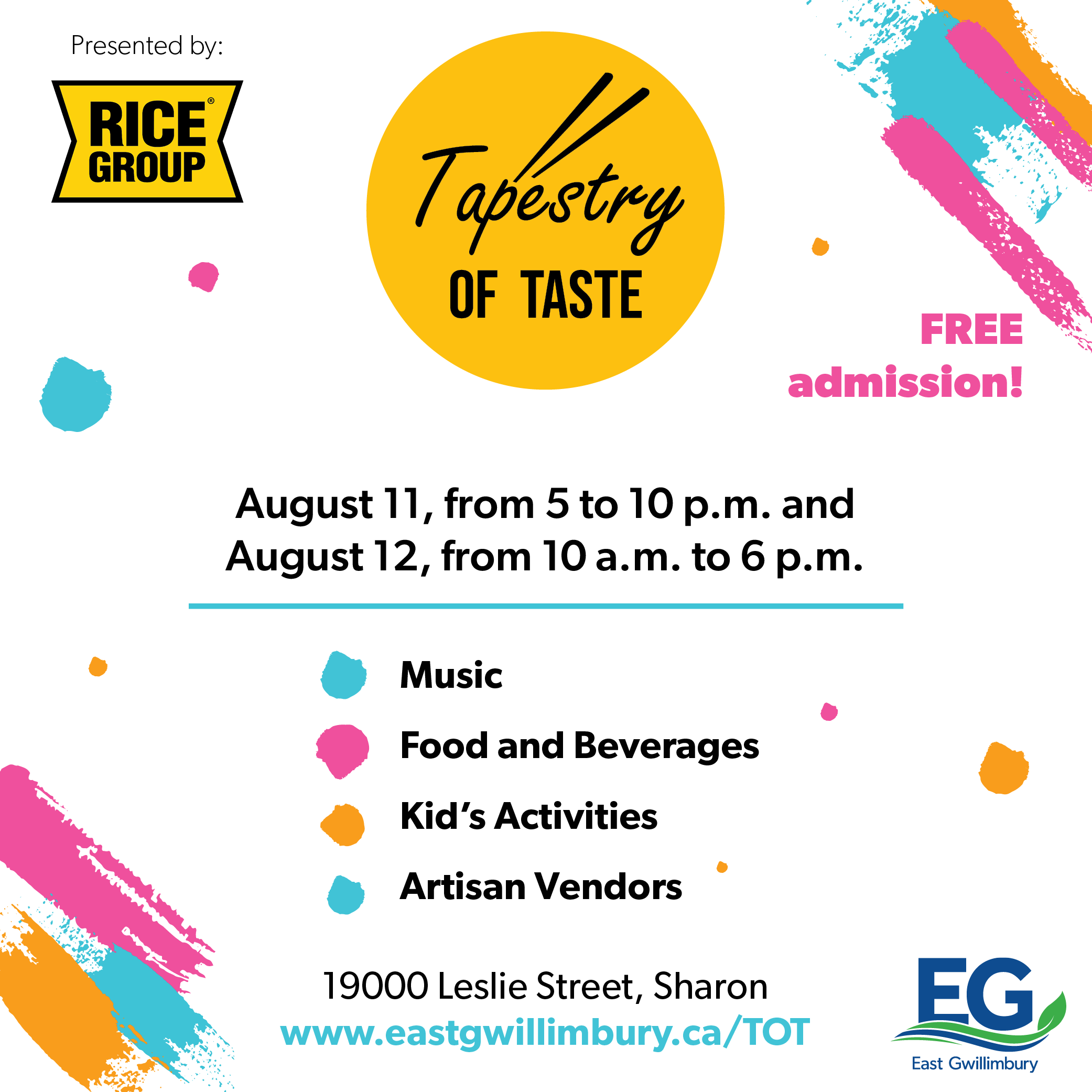 Tapestry of Taste Event Ad 