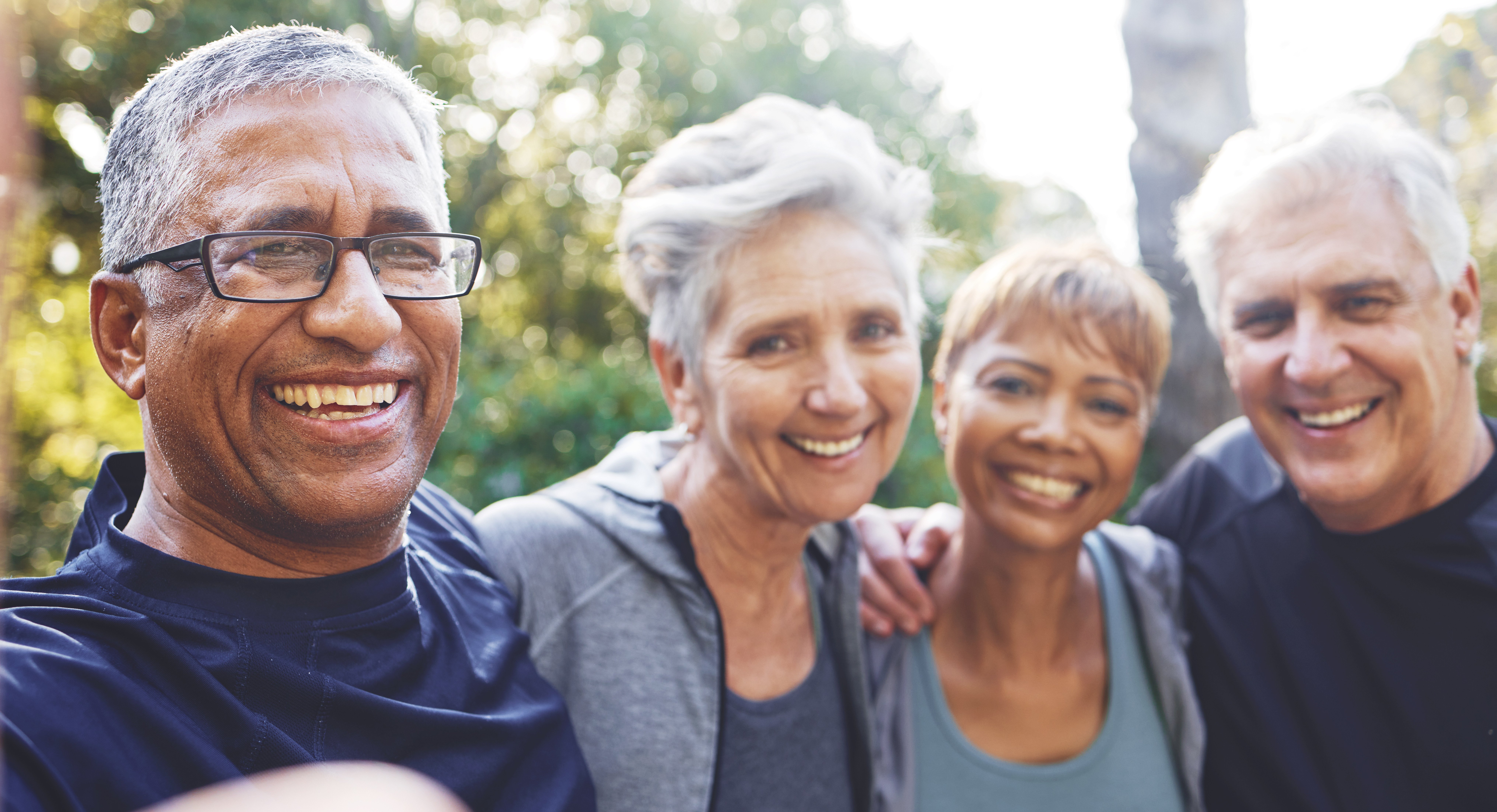 Older adults smiling 