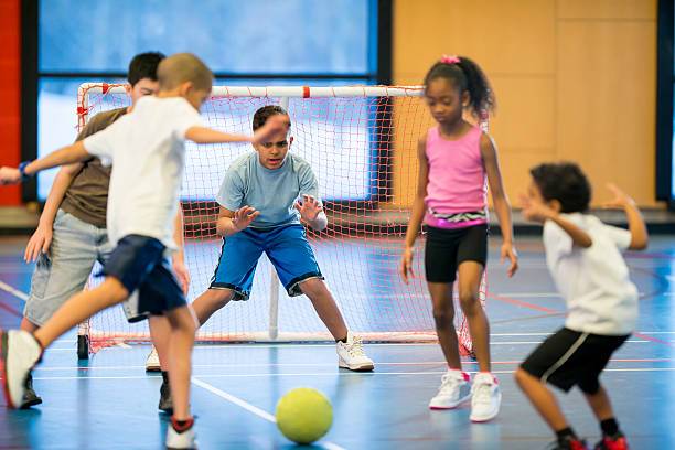 Kids playing Soccer