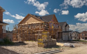 Houses being built