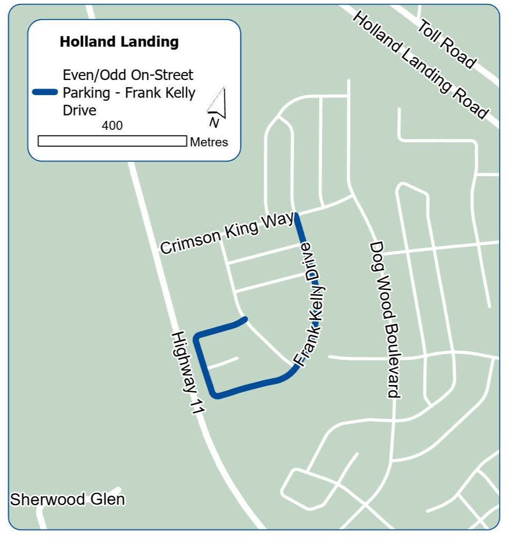 Frank Kelly Drive (Holland Landing) Map