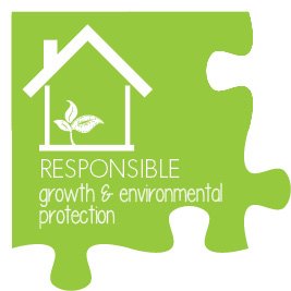 Responsible growth and environmental protection puzzle piece