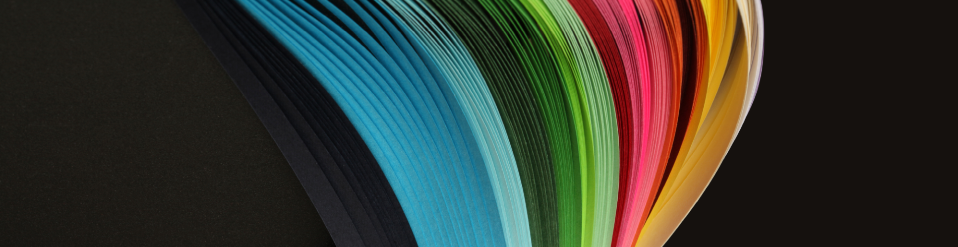black background with colourful paint strokes on it