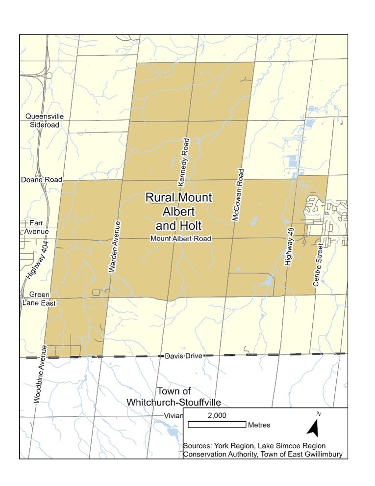 Map of Rural Mount Albert and Holt