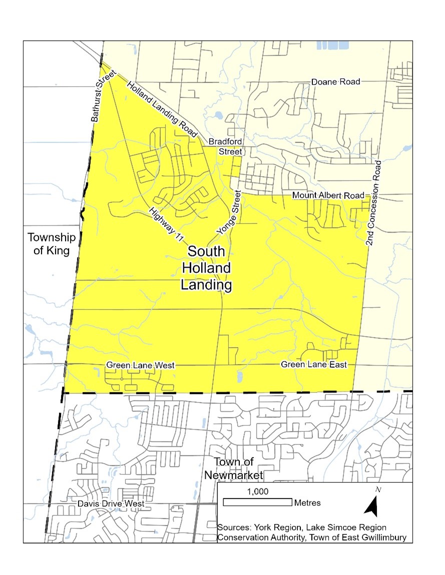 Map of South Holland Landing