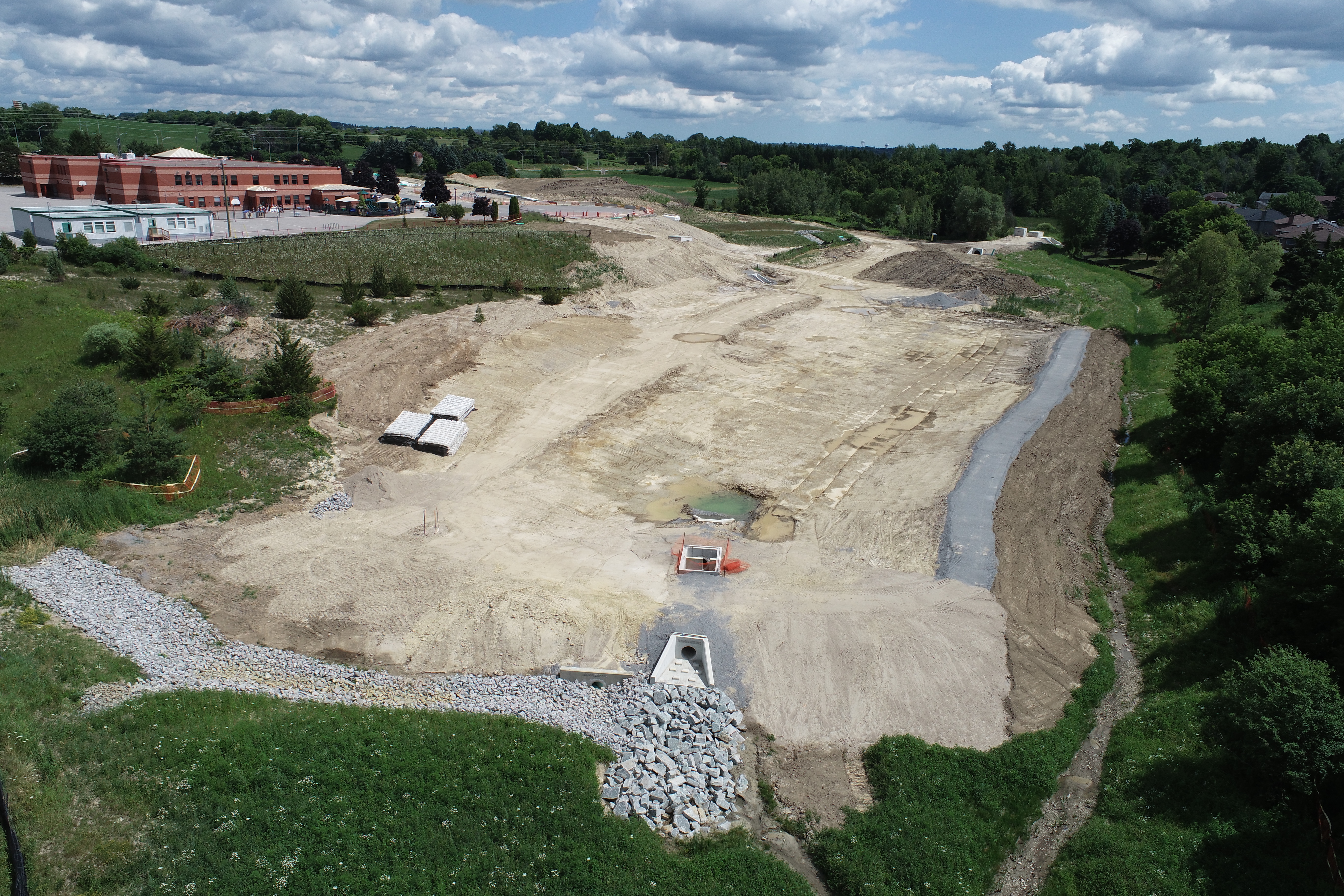 Stormwater Management Pond in Construction