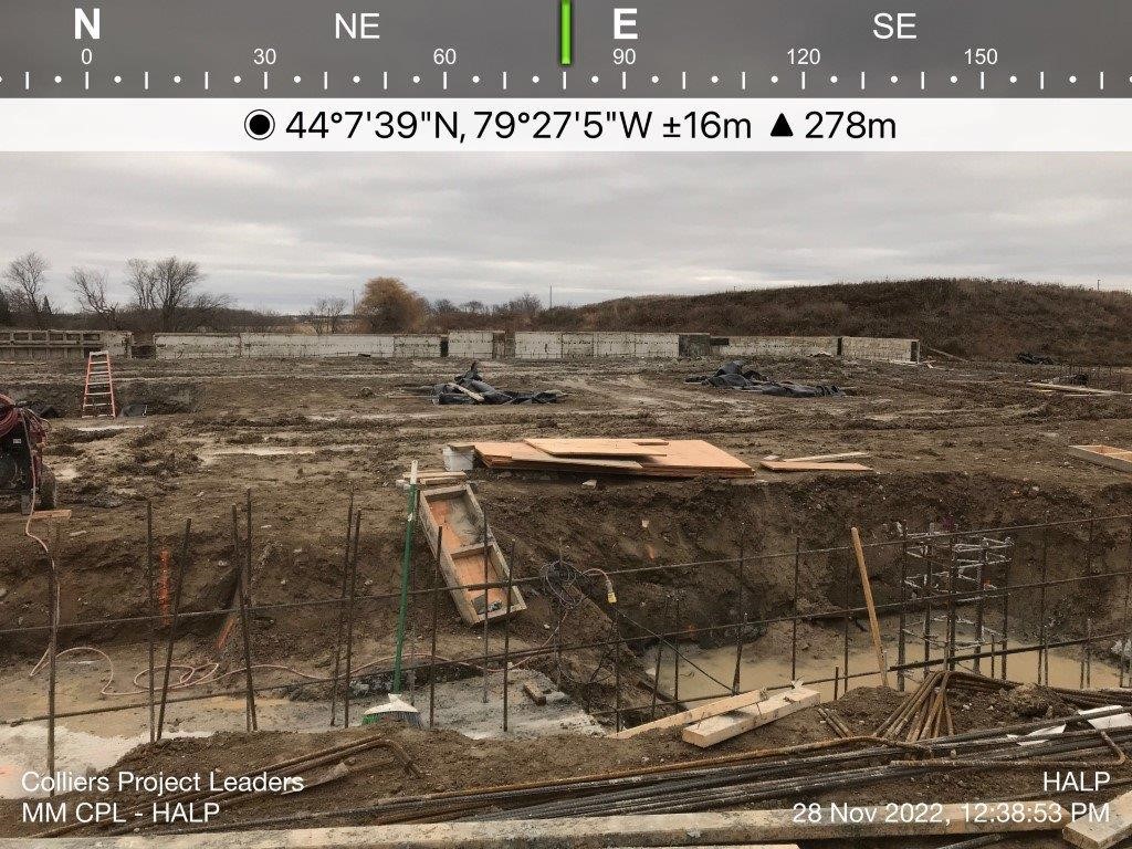 Photo from construction on November 29, 2022
