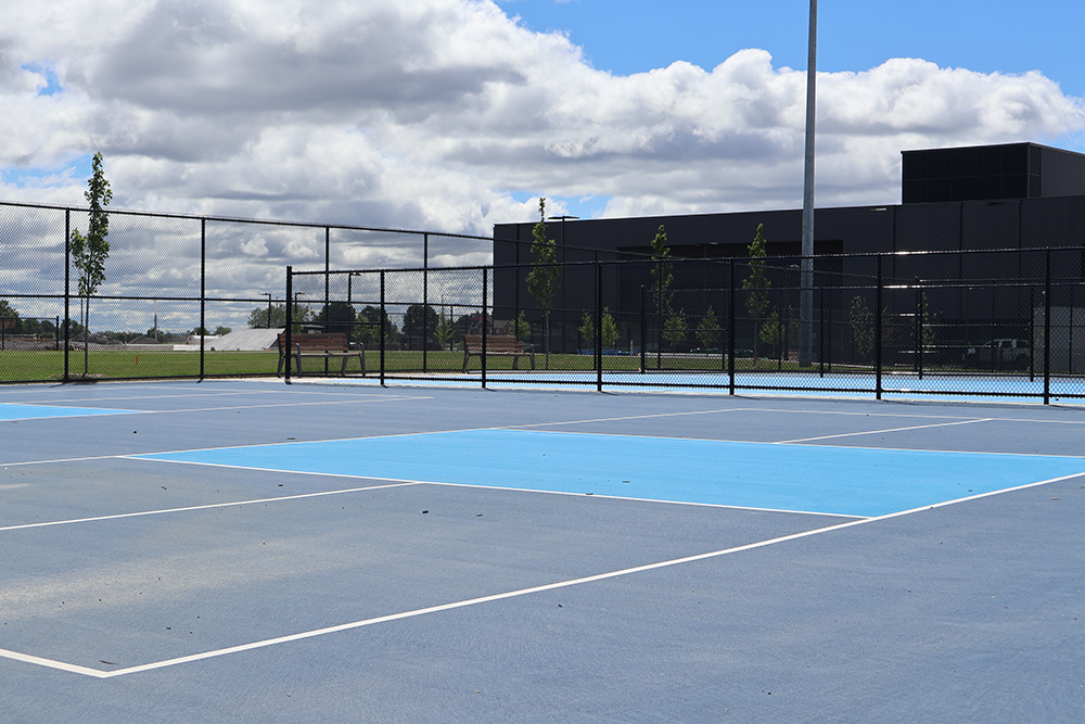 Photo of the HALP Park pickleball courts under construction Photo of the HALP Park pickleball courts under construction