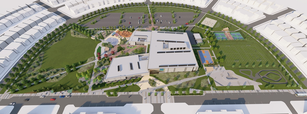 Rendering of entire facility grounds