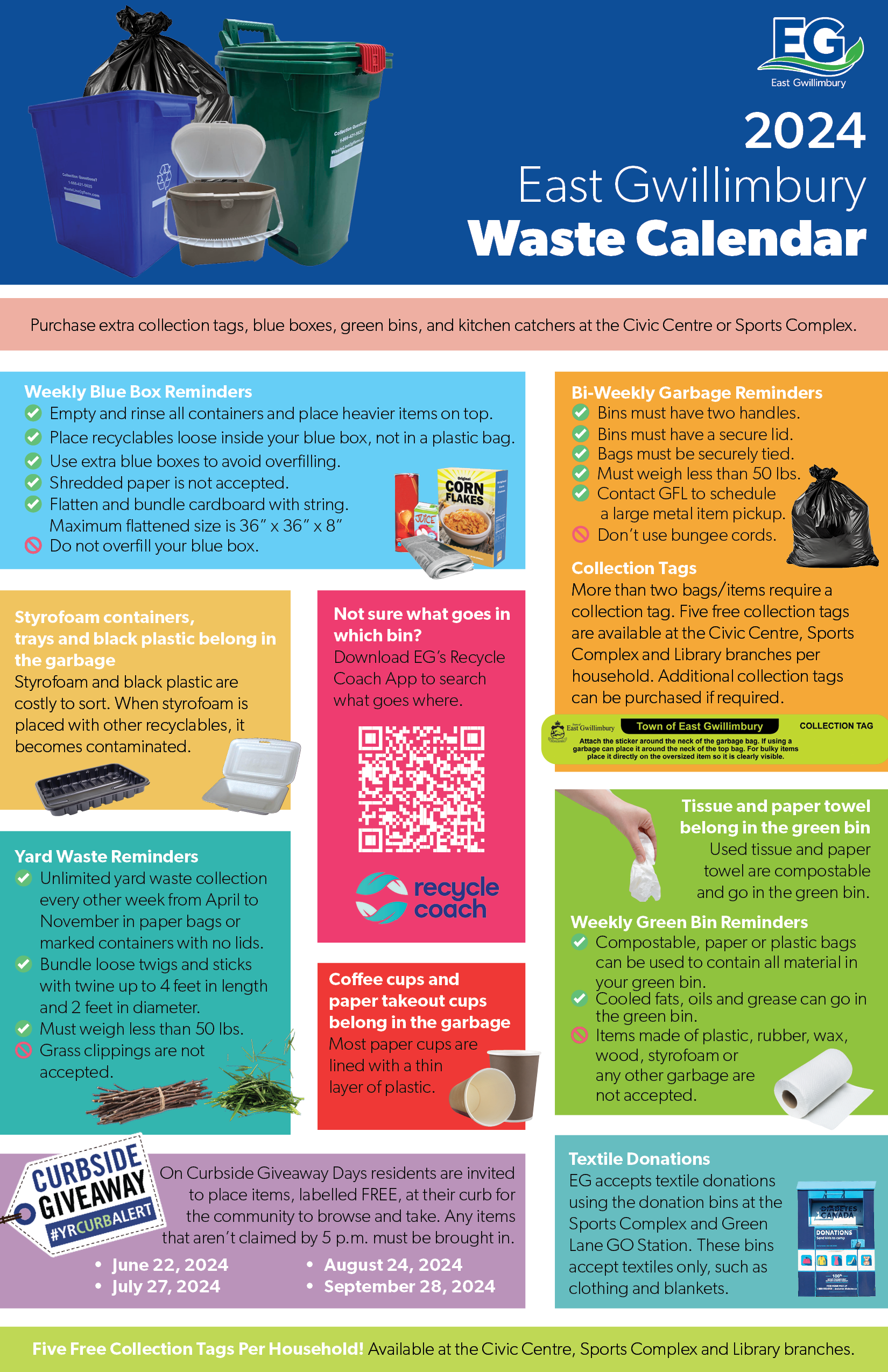 Collection Schedule The Town of East Gwillimbury