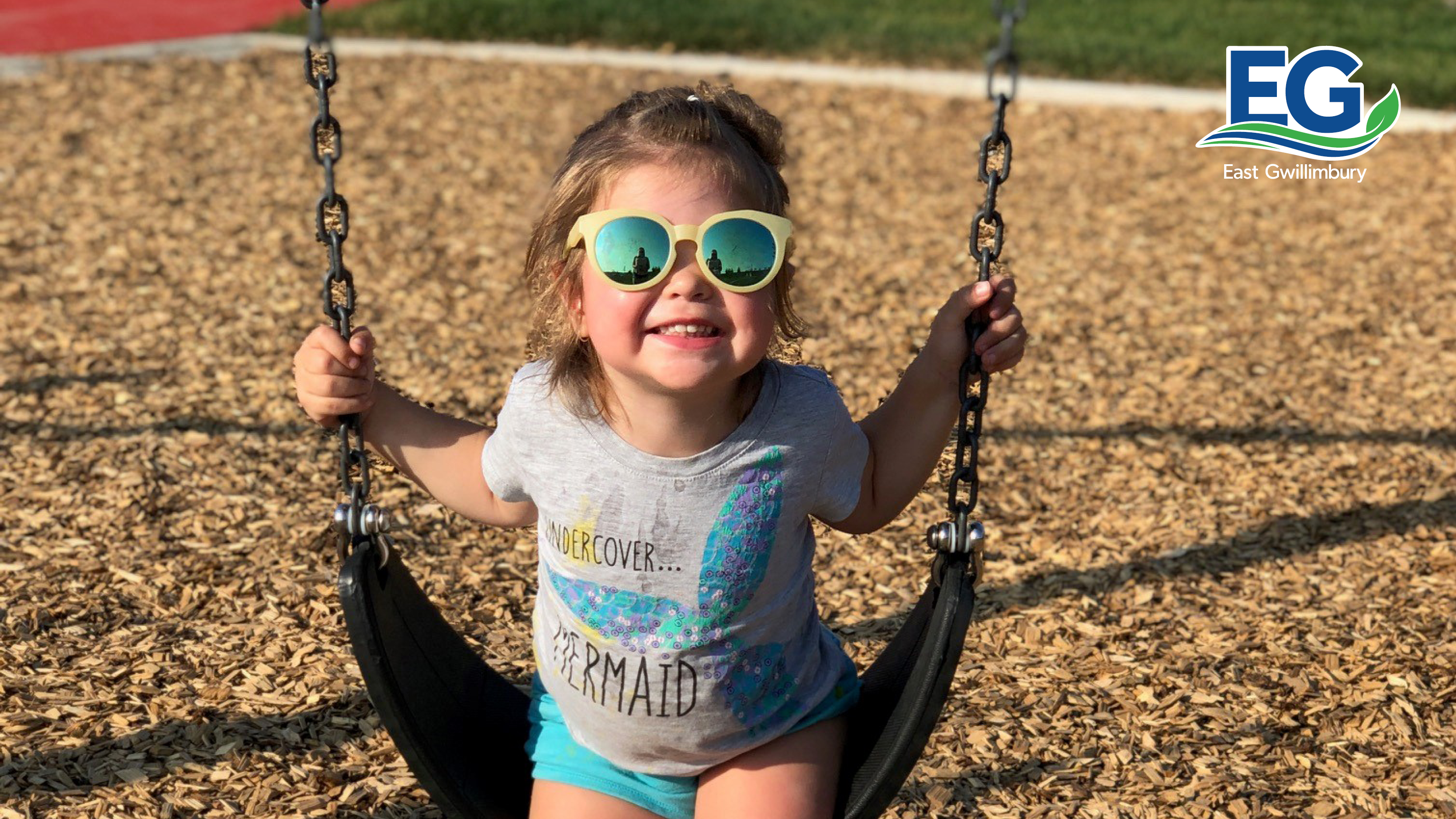 Girl on swings