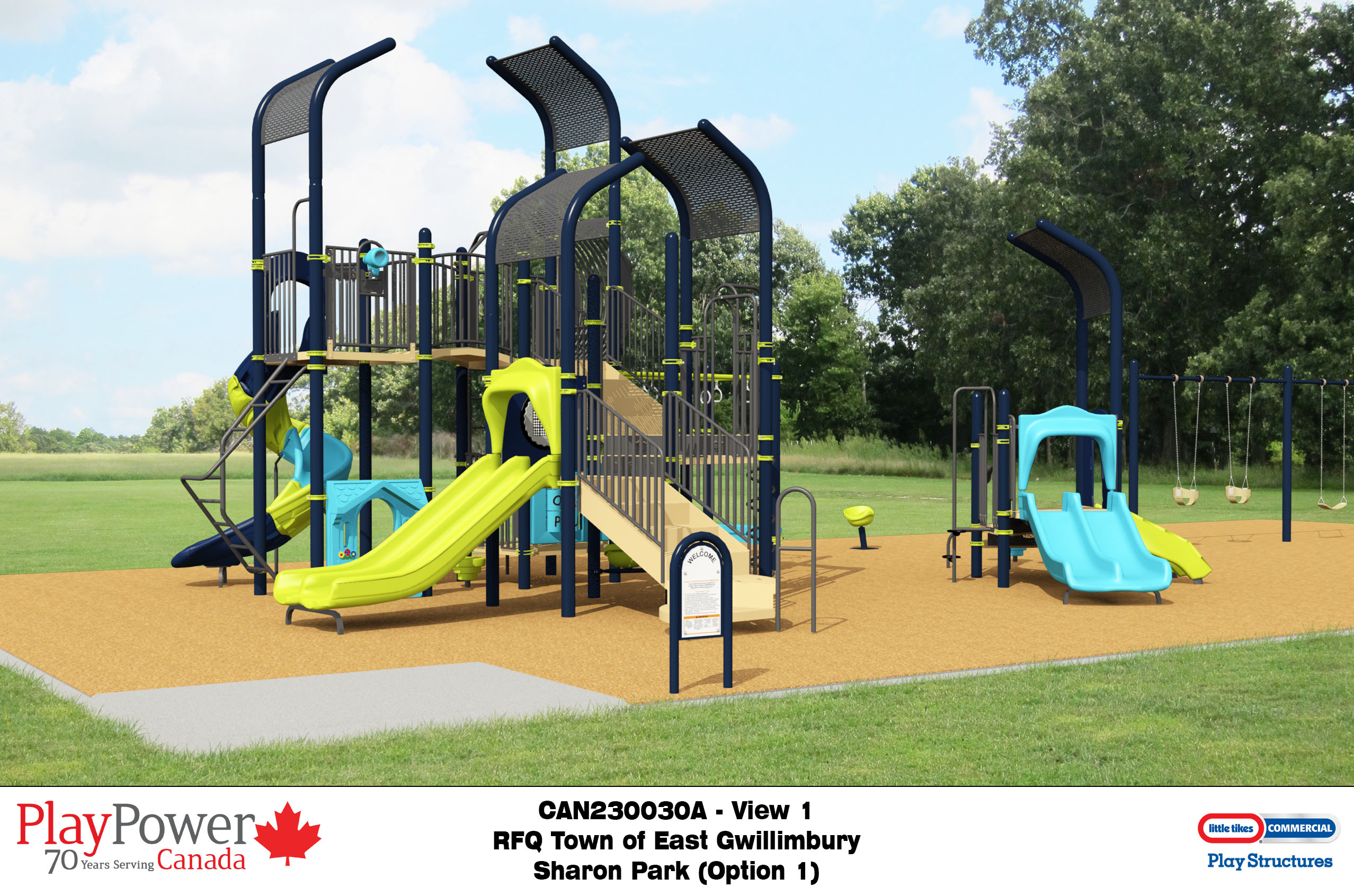Sharon Park playground rendering