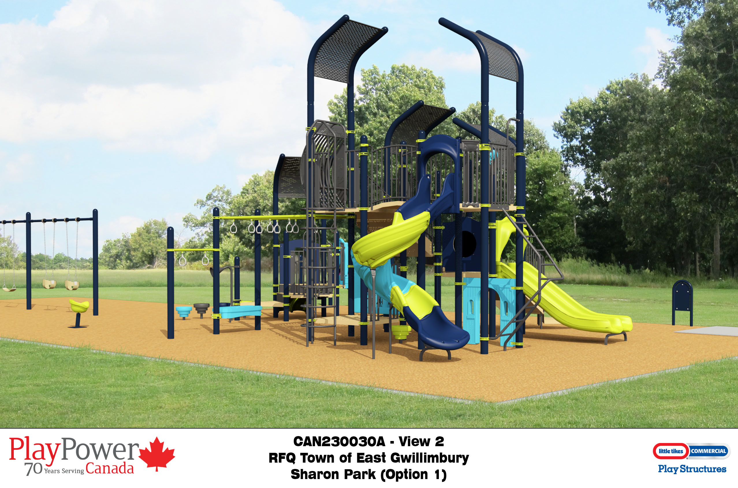 Rendering of new Sharon Park playground