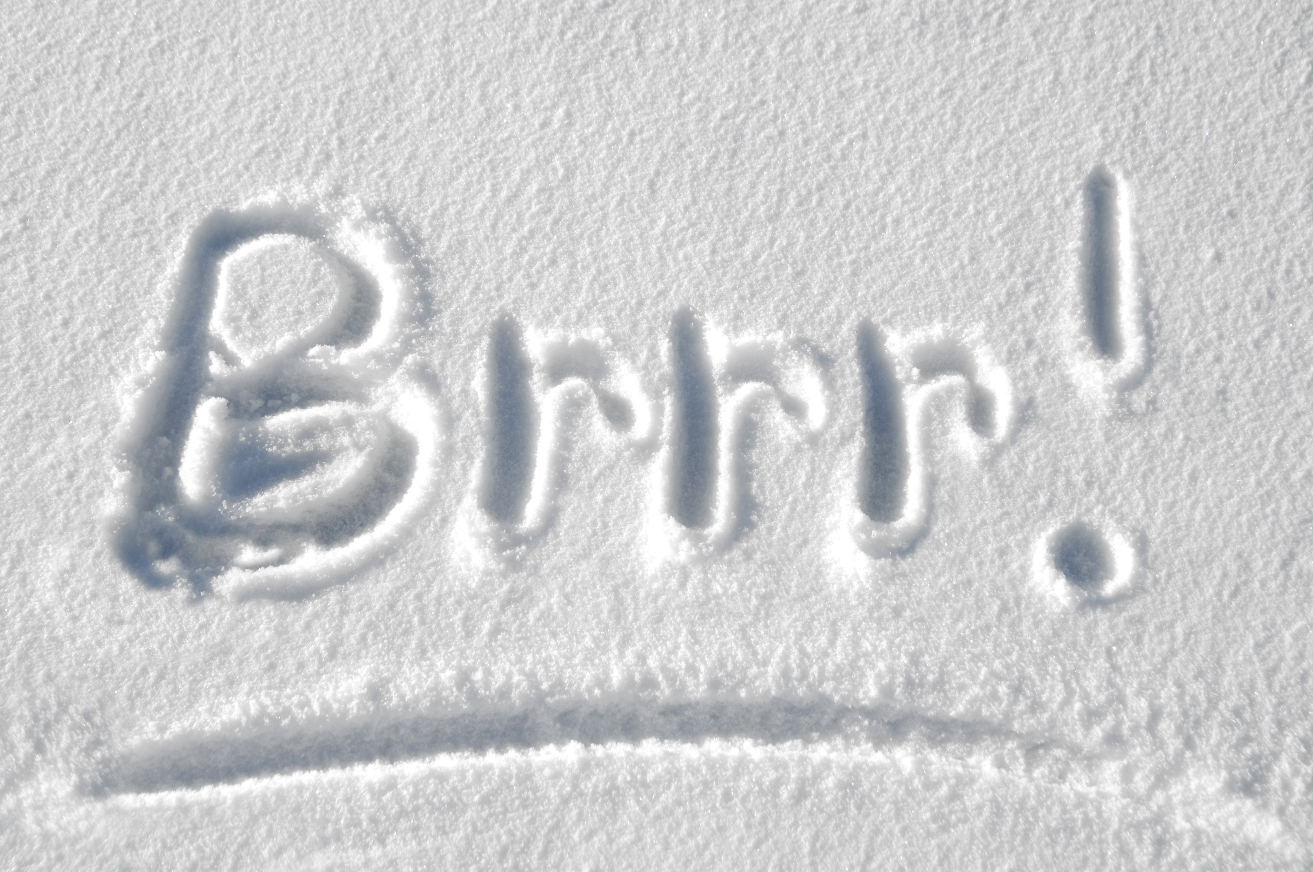 Image of Snow with Brrr! written 