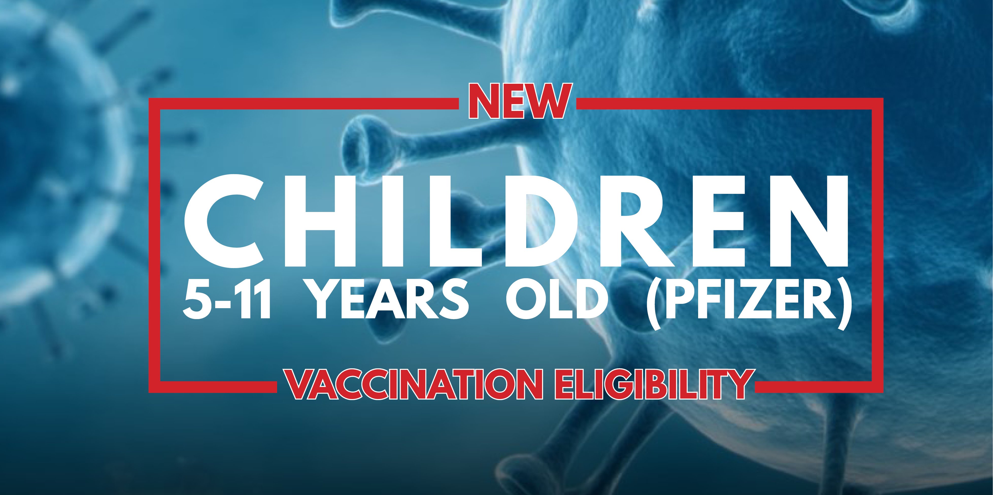 COVID-19 virus spores - reads vaccine for 5-11 year olds