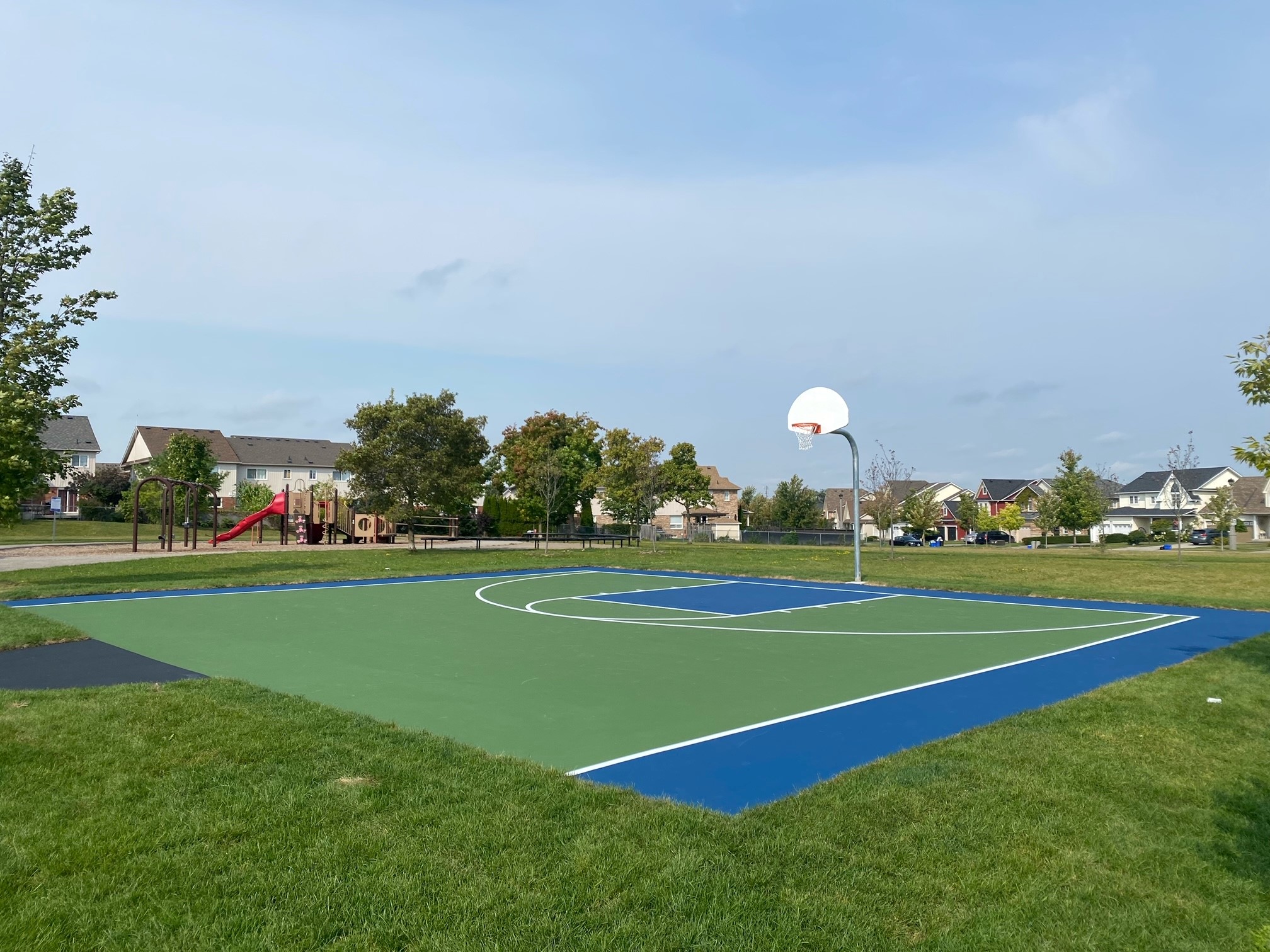 King Street Park new half court basket ball court