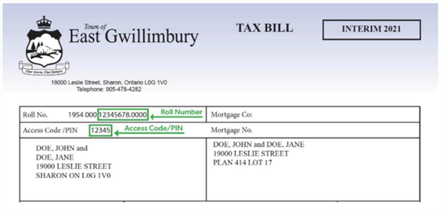 Property Tax Bill 