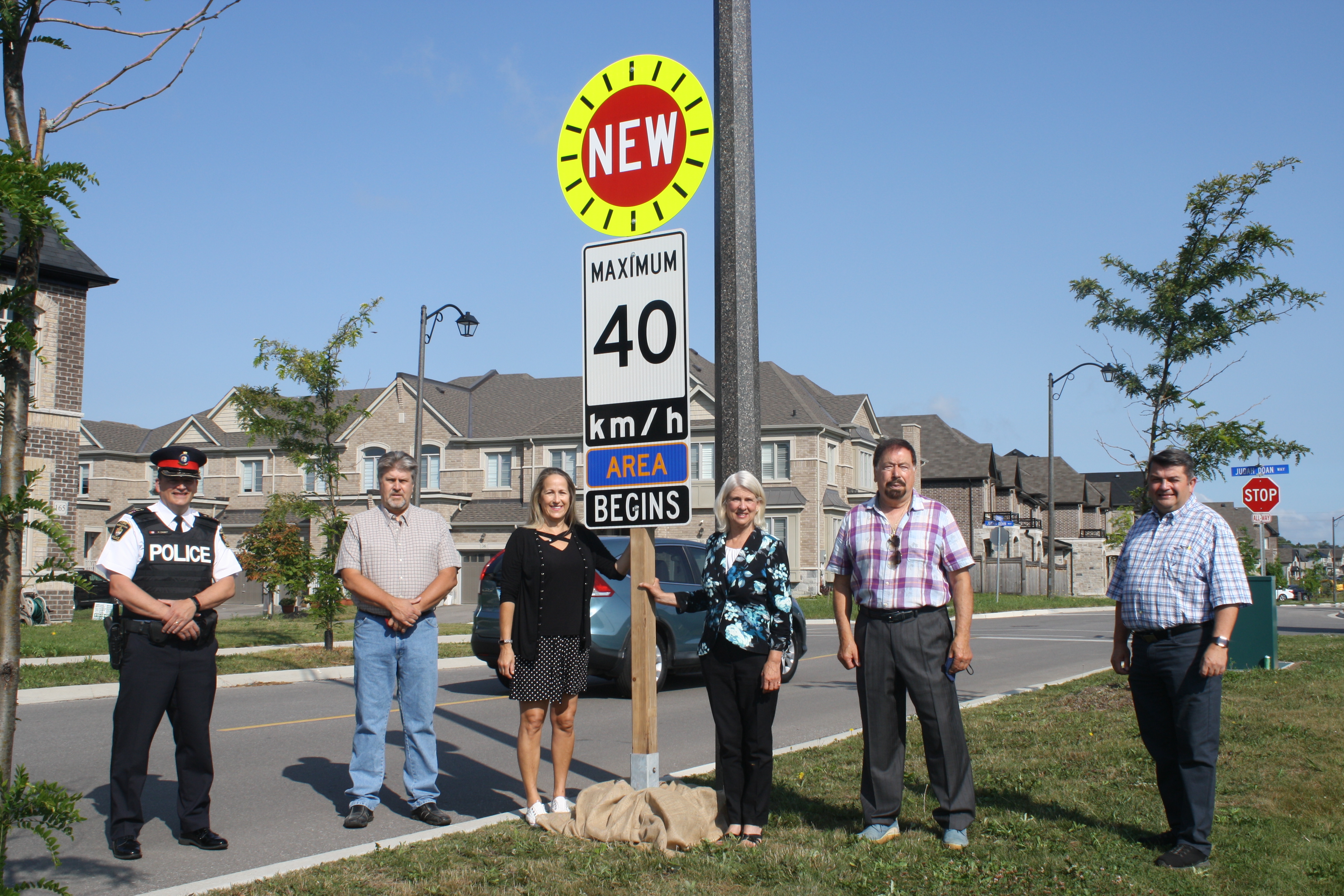 Council Installing Gateway Speed Limit Sign