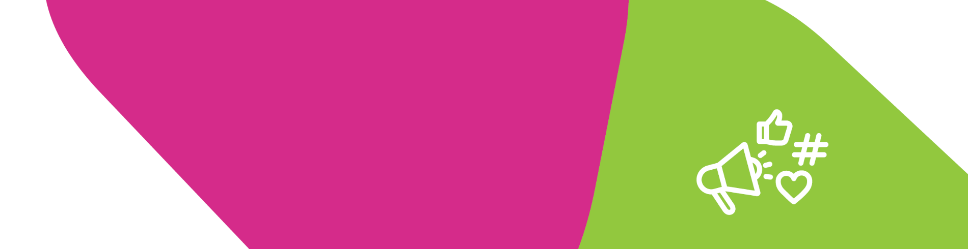 Pink and lime green shapes overlapping
