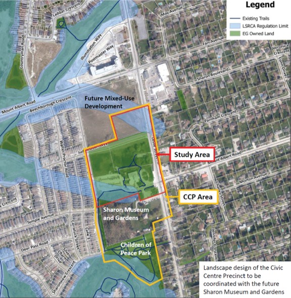 Civic Centre Site Landscape Design Map