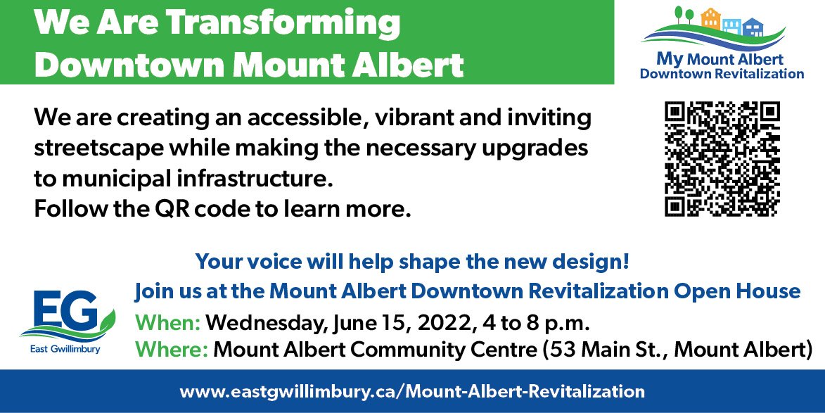 Mount Albert Downtown Revitalization notice